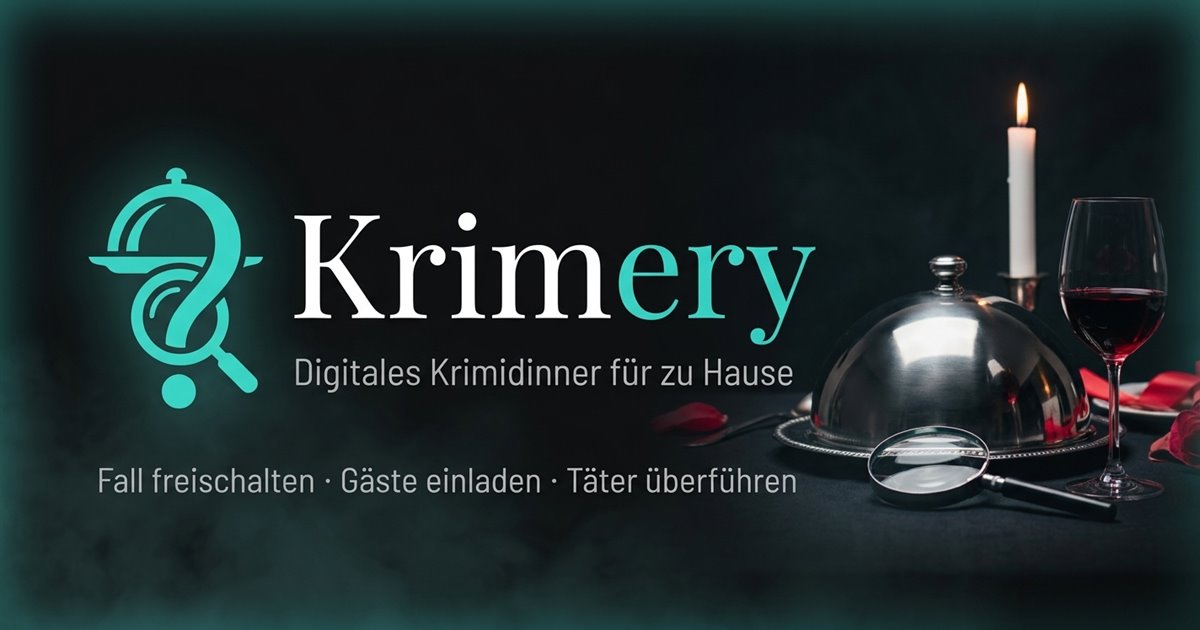 Digitales Krimidinner für zu Hause | Krimery