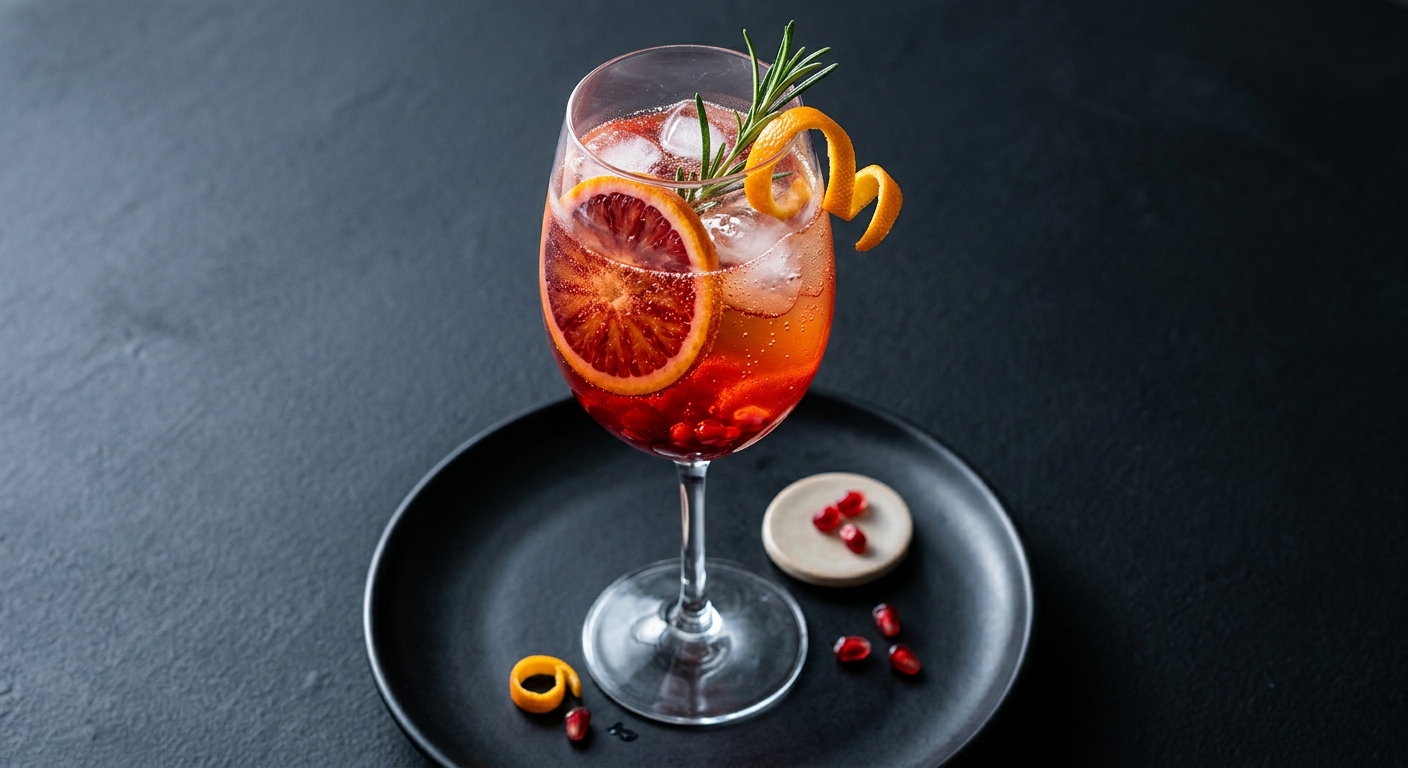 Blutorangen-Spritz „Vampirkuss“ – Getränk