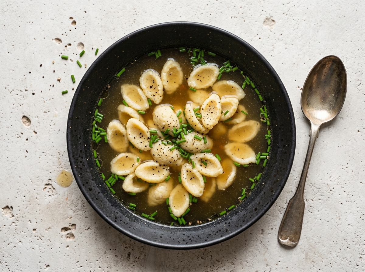 Grießnockerlsuppe – Vorspeise
