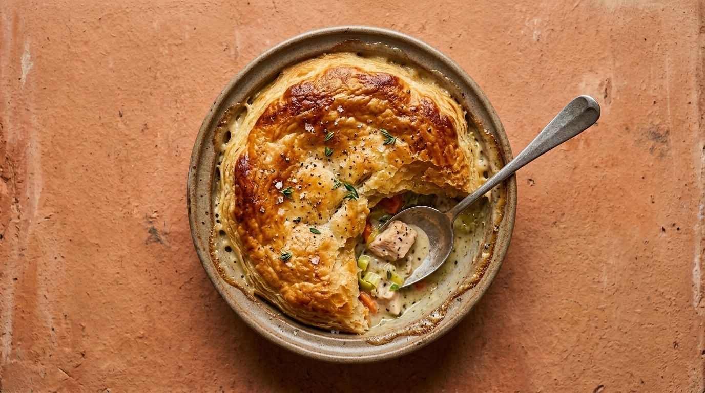 Hähnchen-Lauch-Pot-Pie – Hauptgang