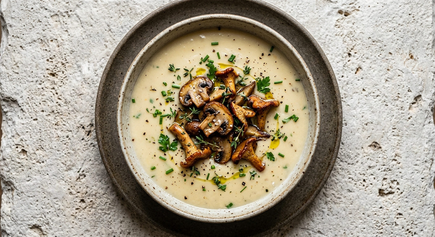 Kräutersuppe mit Waldpilzen – Suppe
