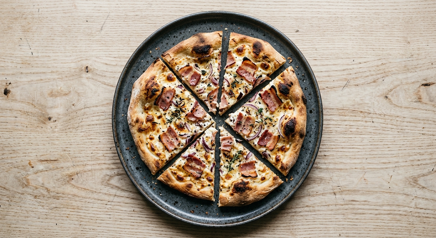 Pizza- und Flammkuchenteig (selbstgemacht) – Beilage