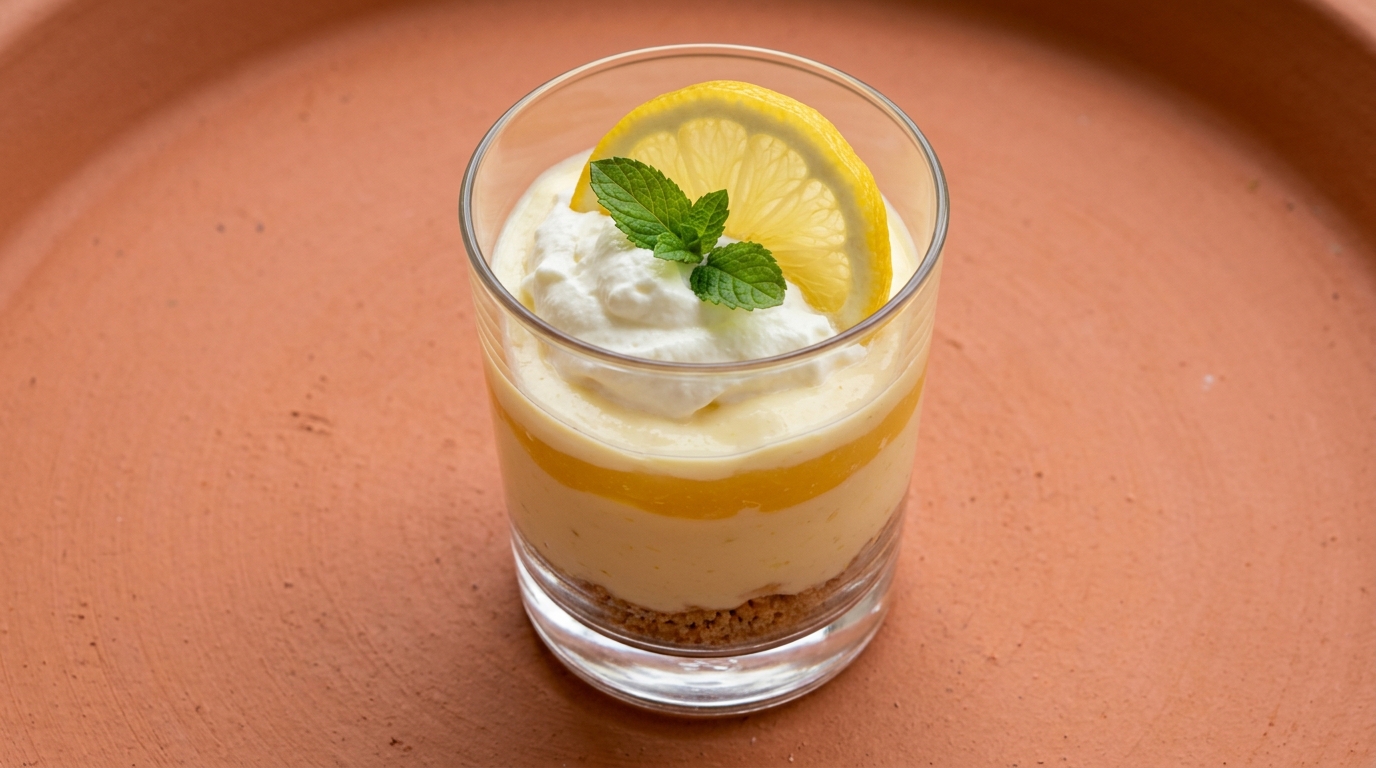 Zitronen-Joghurt-Creme im Glas – Dessert
